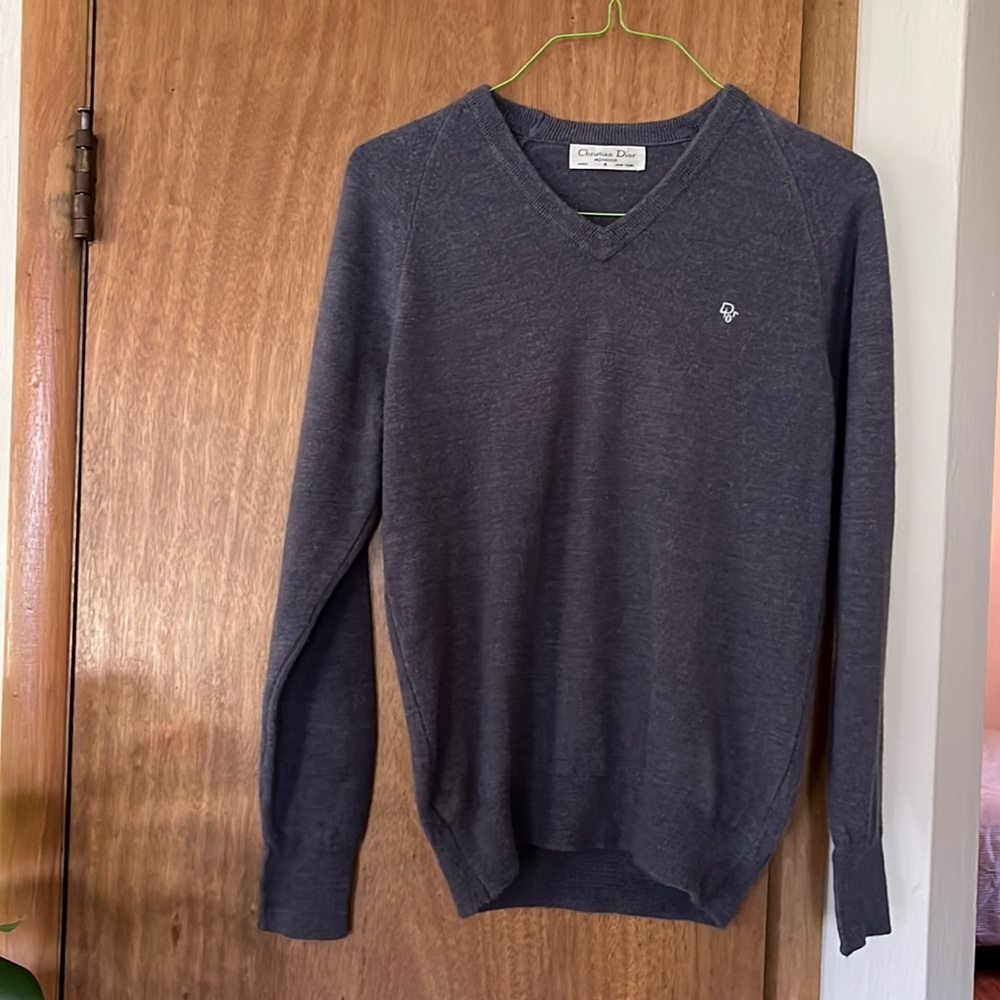 Sz Sm dark gray Vintage Christian Dior sweater